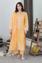 Zellbury Tangerine Orange Eid Lawn 2022 Online Shopping