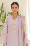 Zellbury Embroidered Shirt Shalwar Dupatta - Lilac - Lawn Suit - 0181 Online Shopping