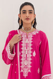Zellbury Embroidered Shirt Shalwar Dupatta - Lovely Pink - Cambric Suit-0294 Online Shopping