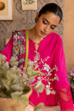 Zellbury Embroidered Shirt Shalwar Dupatta - Magenta - Lawn Suit - 1137 Online Shopping