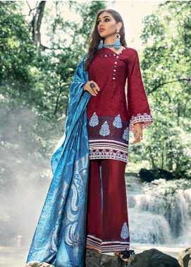 Zainab Chottani Embroidered Woven Winter Collection 05 Scarlet Splendour 2019