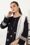 Zellbury Embroidered Shirt Shalwar Dupatta - Black - Cambric Suit-0857 Online Shopping
