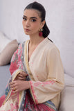 Zellbury Embroidered Shirt Shalwar Dupatta - Cream - Cambric Suit - 1139 Online Shopping