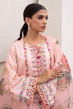 Zellbury Embroidered Shirt Shalwar Dupatta - Pink - Jacquard Suit-0286 Online Shopping
